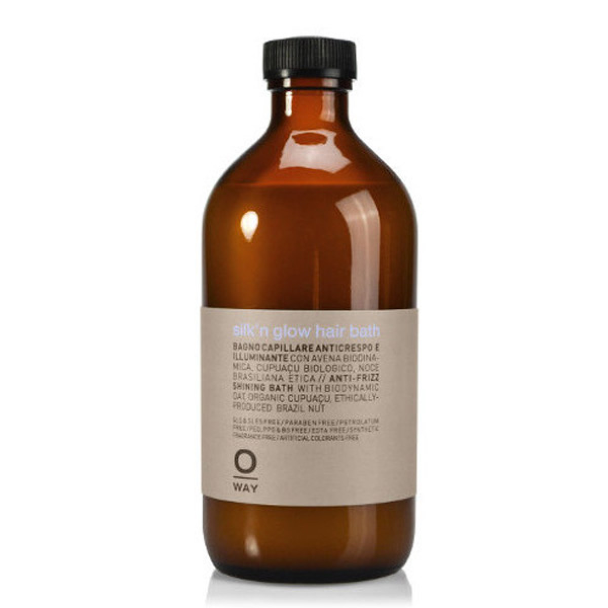 Хидратиращ шампоан за суха и заплетена коса OWAY Silk'N Glow Hair Bath 500ml
