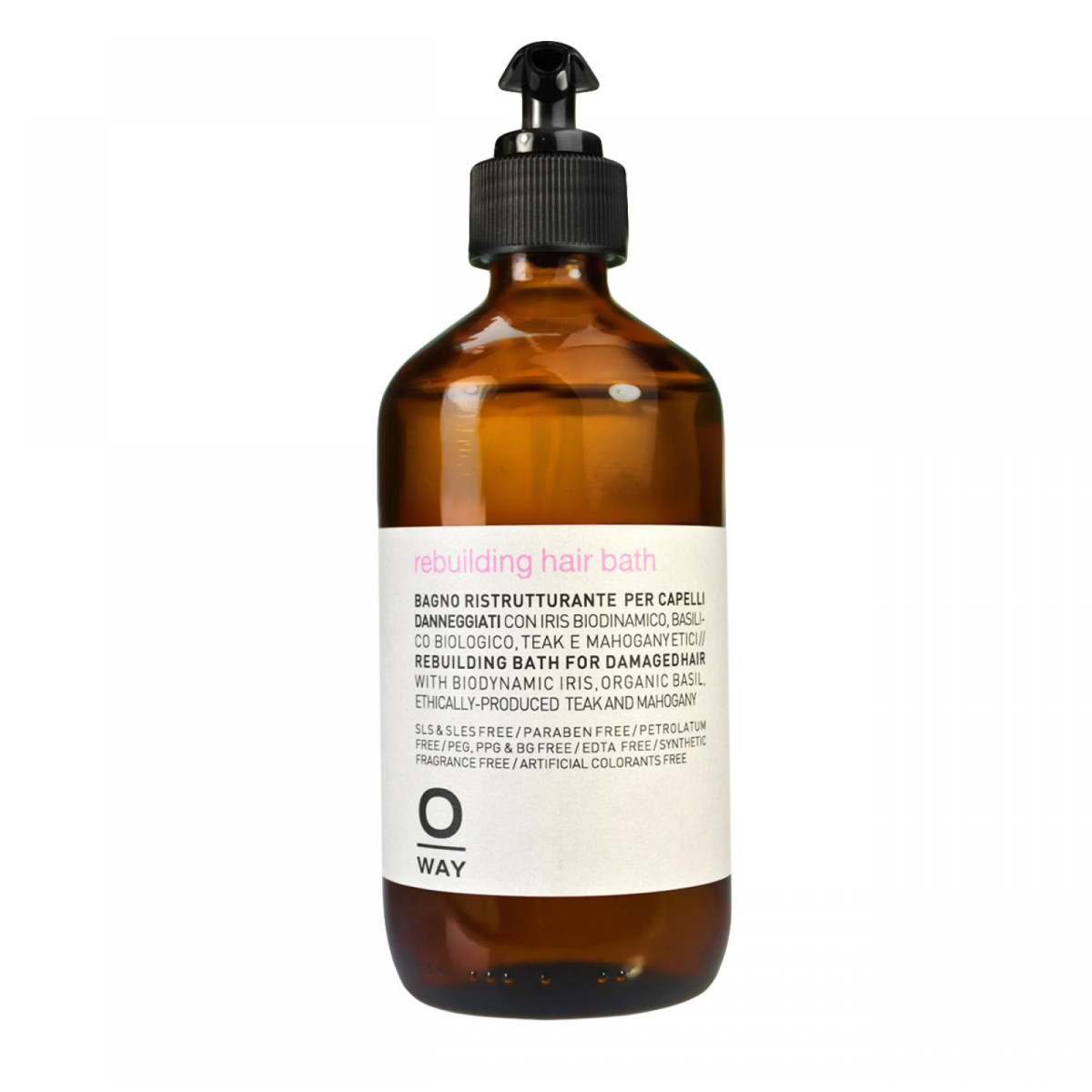 Възстановяващ шампоан за увредена коса OWAY Rebuilding hair bath 950ml