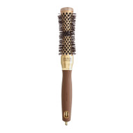 Четка тип "пясъчен часовник" за къдрици и обем Olivia Garden Expert Blowout Curl Wavy Bristles Gold and Brown 25mm