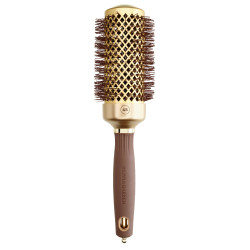Кръгла четка за сешоар Olivia Garden Expert Blowout Shine Gold and Brown 45mm