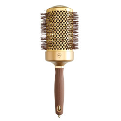Кръгла четка за сешоар Olivia Garden Expert Blowout Shine Gold and Brown 65mm
