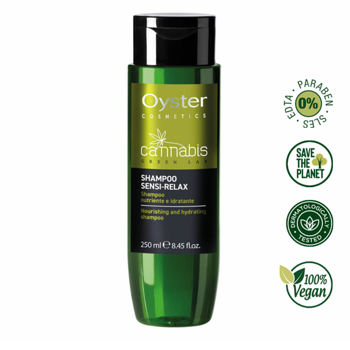 Релаксиращ хидратиращ шампоан Oyster Cannabis Shampoo Sensi –Relax 250ml Релаксиращ хидратиращ шампоан Oyster Cannabis Shampoo Sensi –Relax 250ml