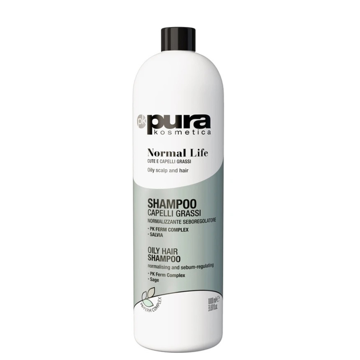Шампоан за мазна коса Pura Kosmetica Normal Life Shampoo 1000ml Шампоан за мазна коса Pura Kosmetica Normal Life Shampoo 1000ml