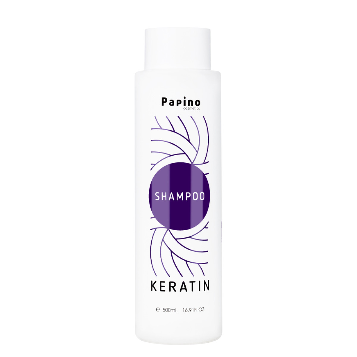 Възстановяващ шампоан с кератин Papino Cosmetics Keratin Shampoo 500ml