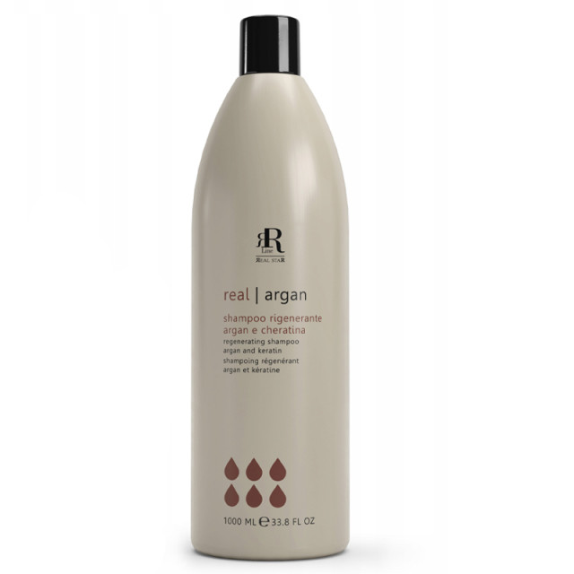 Регенериращ шампоан с арган и кератин RR Line Argan Star Regenerating Shampoo 1000ml