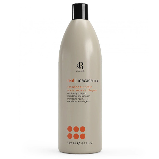 Подхранващ шампоан с масло от макадамия и колаген RR Line Macadamia Star Nourishing Shampoo 1000ml 