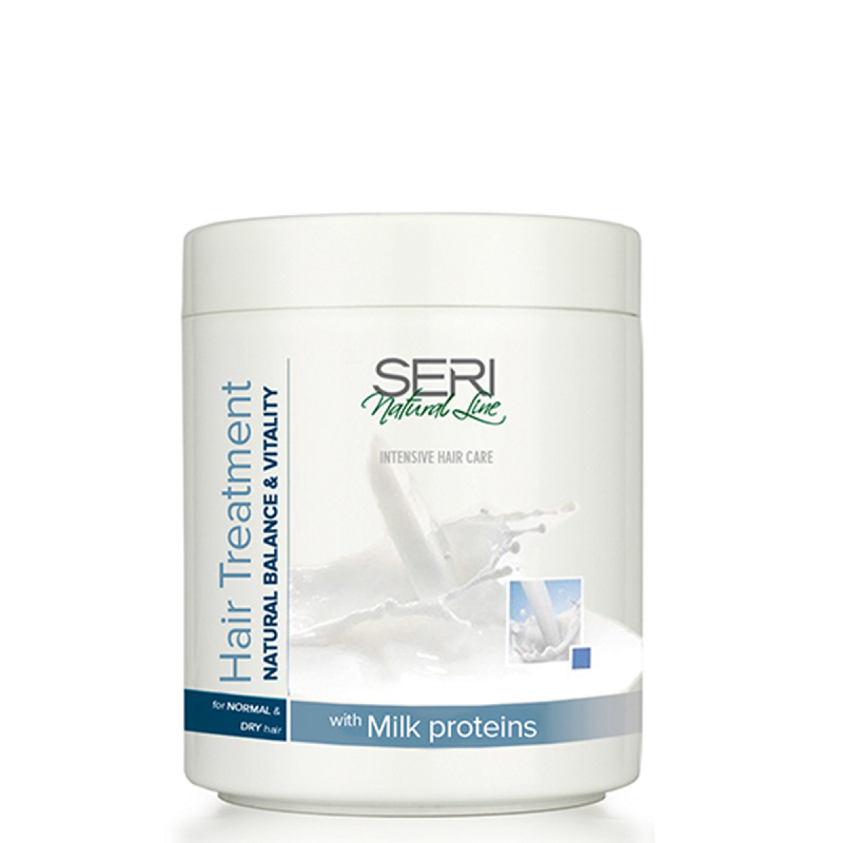 Маска за къдрава и непокорна коса с млечни протеини Seri Hair Treatment Frizz Defense & Silky Texure 1000ml