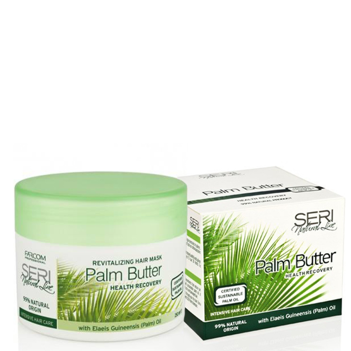 Подхранващо палмово масло за суха и изтощена коса Seri Palm Butter 250ml