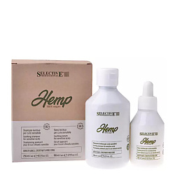 Успокояващ комплект за чувствителен скалп Selective Professional Hemp Lenitive Успокояващ комплект за чувствителен скалп Selective Professional Hemp Lenitive