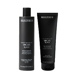 Комплект шампоан и балсам за увредена и руса коса Selective ONCARE Black 275/250ml Комплект шампоан и балсам за увредена и руса коса Selective ONCARE Black 275/250ml