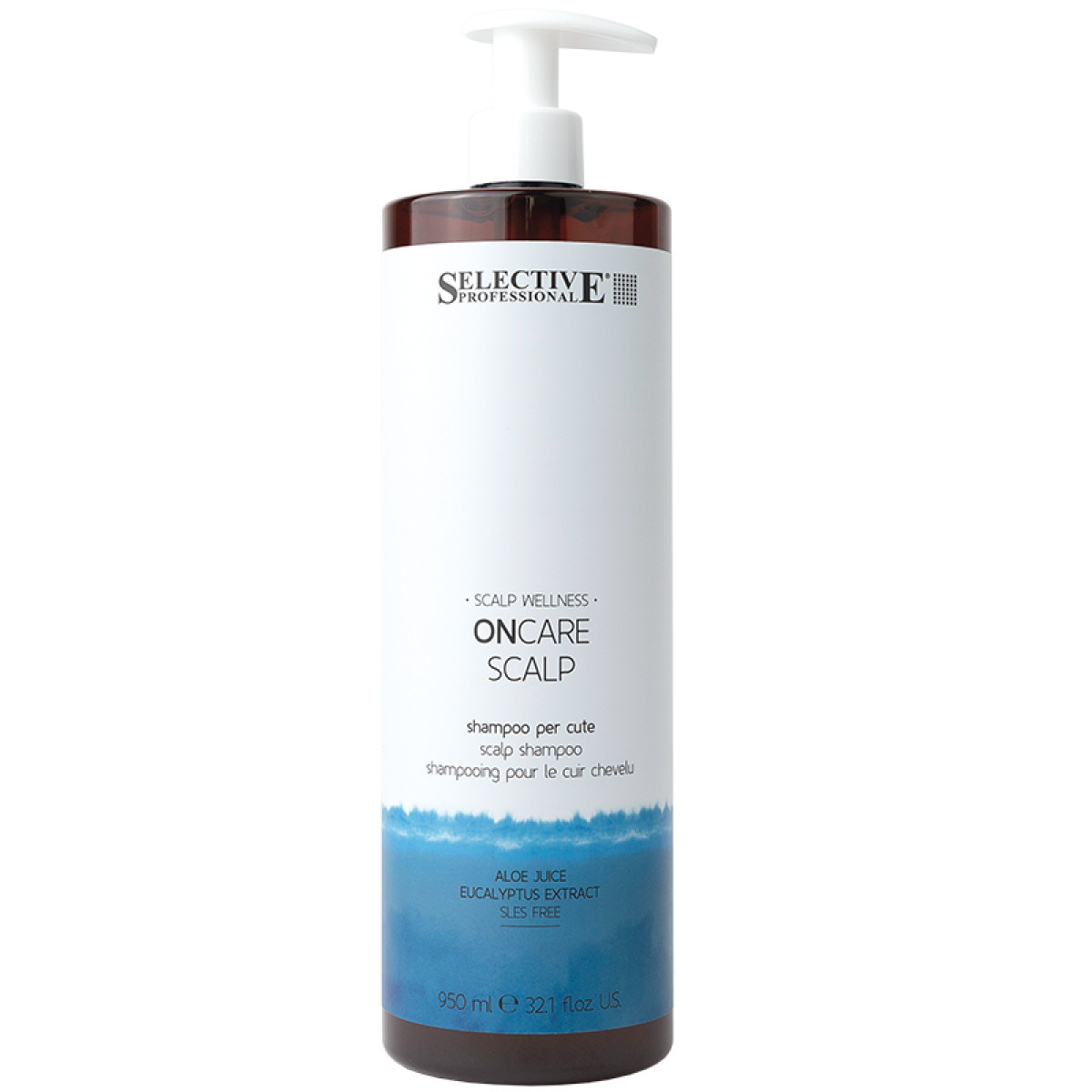 Почистващ шампоан за всеки тип скалп Selective Professional ONcare Scalp Skin Shampoo 950ml