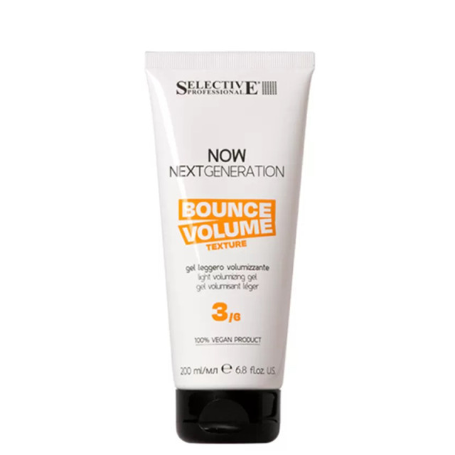 Лек гел за обем Selective Professional NOW Next Generation Bounce Volume Texture Gel 200ml