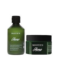 Хидратиращ комплект шампоан и маска с конопено масло Selective Professional Hemp Sublime Shampoo and Mask 2x250ml