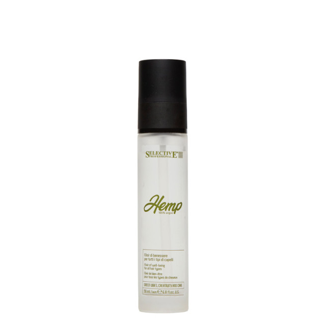 Подхранващ еликсир с конопено масло за всеки тип коса Selective Professional  Hemp Sublime  Ultimate Luxury Elexir 50ml