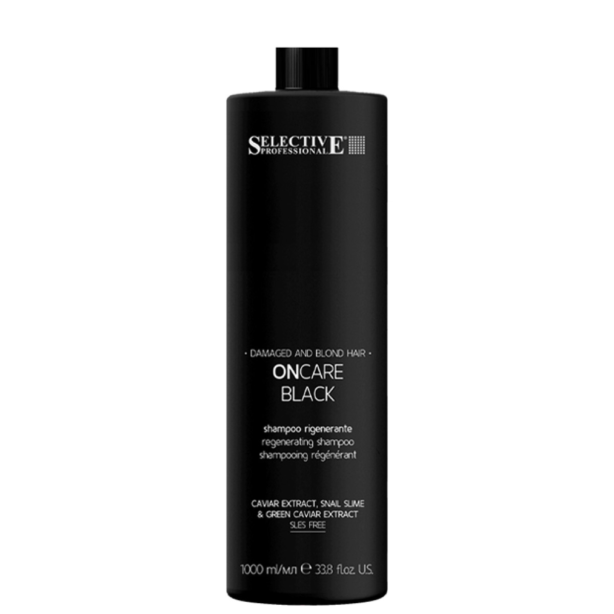 Шампоан за увредена и руса коса Selective ONCARE Black Shampoo 1000ml