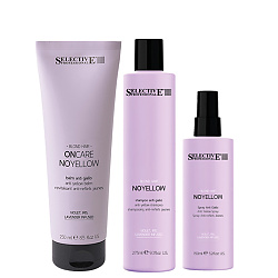 Матиращ комплект за неутрализиране на жълти оттенъци Selective Professional No Yellow 