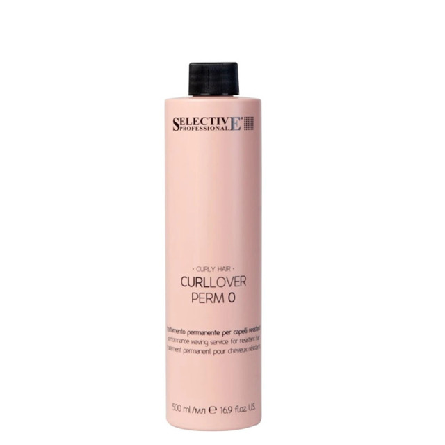 Къдрин за трудна и неподатлива коса „0“ Selective Professional Curllover Perm 500ml Къдрин за трудна и неподатлива коса „0“ Selective Professional Curllover Perm 500ml