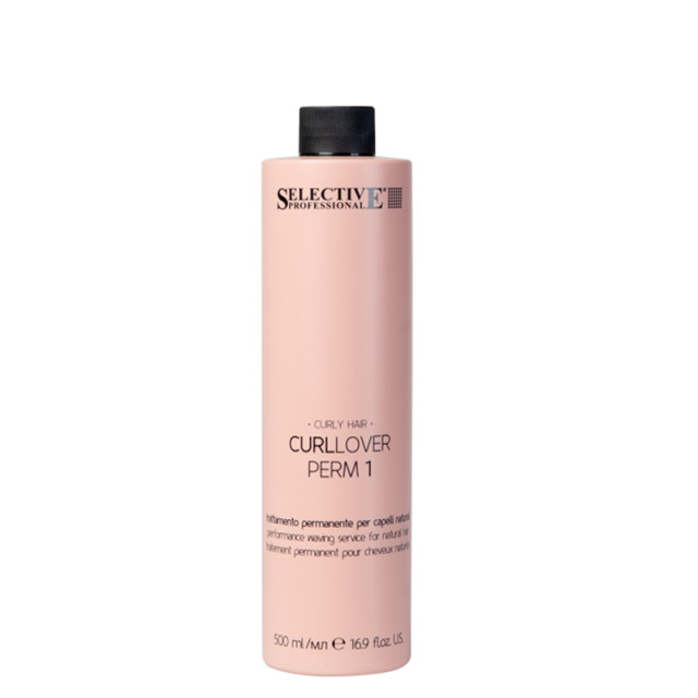 Къдрин за нормална и тънка коса „1“ Selective Professional Curllover Perm 500ml Къдрин за нормална и тънка коса „1“ Selective Professional Curllover Perm 500ml