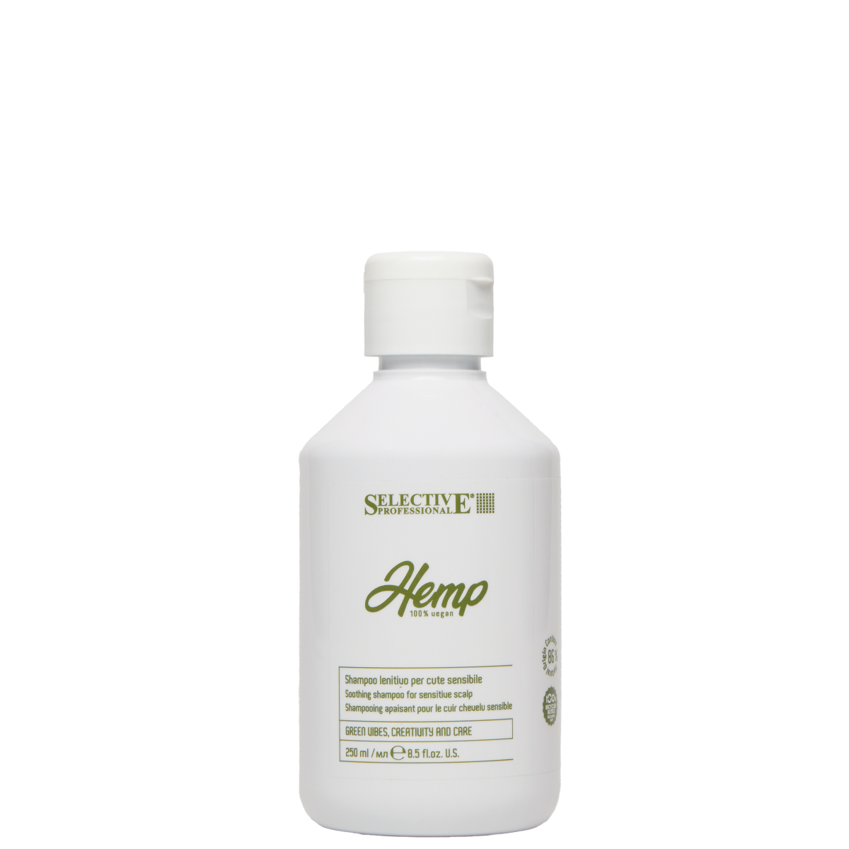 Успокояващ шампоан за чувствителен скалп Selective Professional Hemp Lenitive Shampoo 250ml Успокояващ шампоан за чувствителен скалп Selective Professional Hemp Lenitive Shampoo 250ml