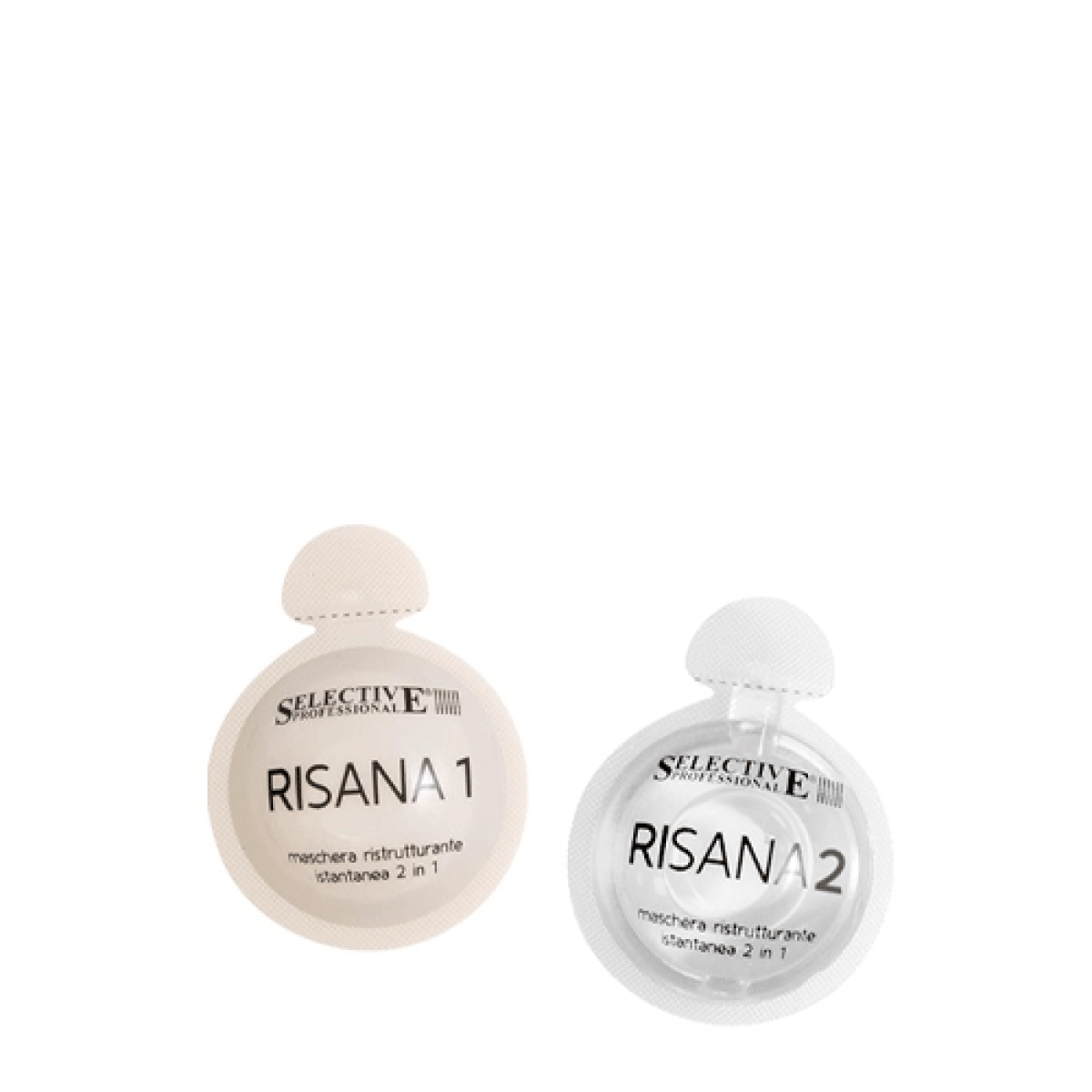 Реконструираща двукомпонентна маска за увредена коса Selective Risana Mask 12+12 x 15ml