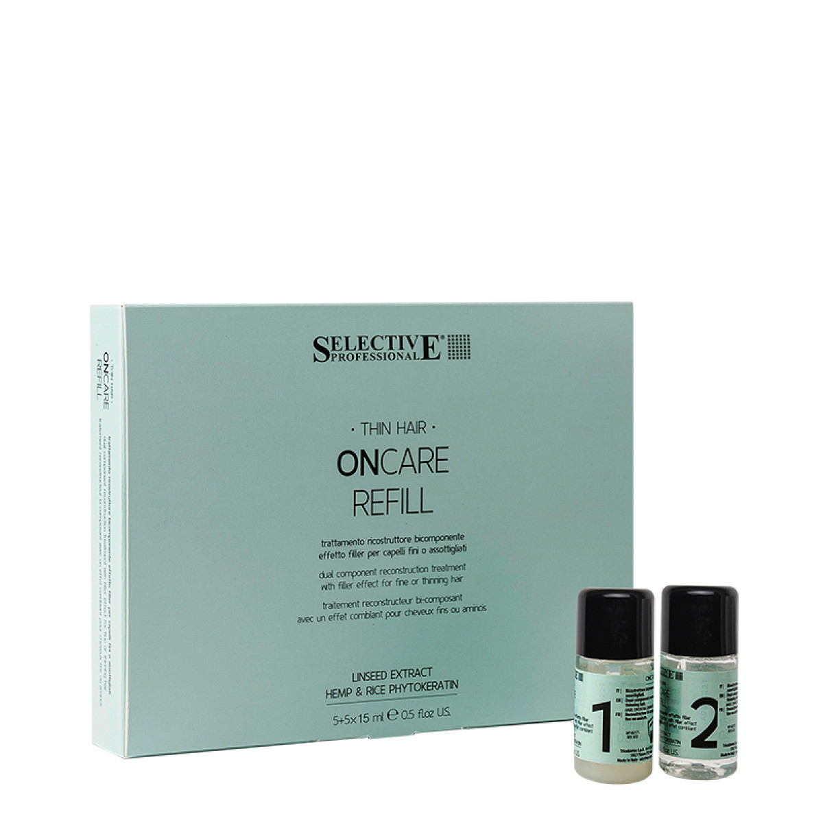 Уплътняващи възстановяващи ампули с двукомпонентно действие Selective On Care Refill Treatment  5+5 х 15ml 