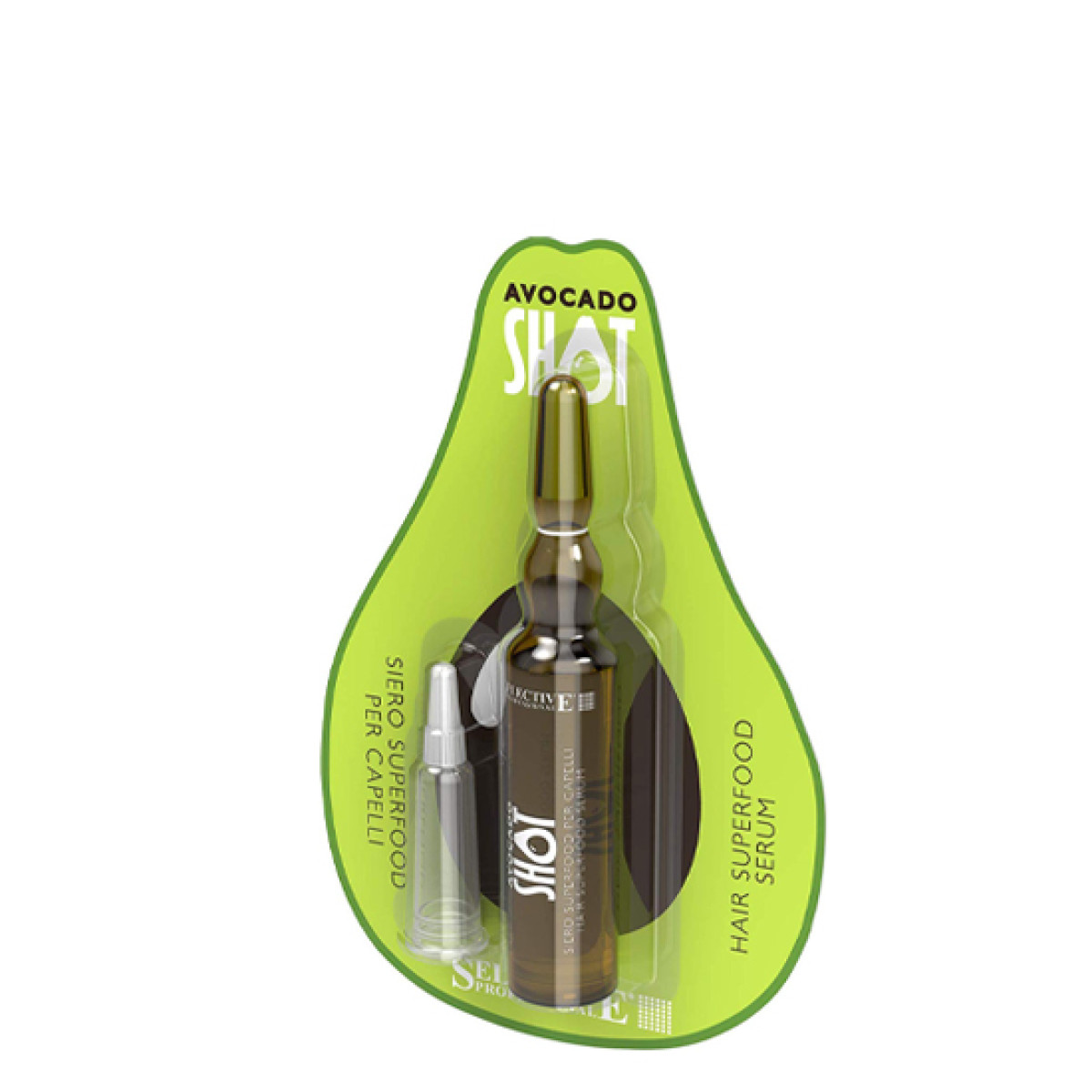 Хидратиращ защитен серум с авокадо, омега 3 и витамини Selective Professional  Avocado Shot Hair Superfood Serum 10ml