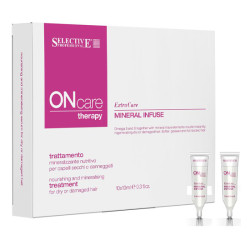 Подхранващ серум за минерализация за суха или увредена коса Selective Professional  ONcare Therapy ExtraCare Mineral Infuse Treatment 10x10ml