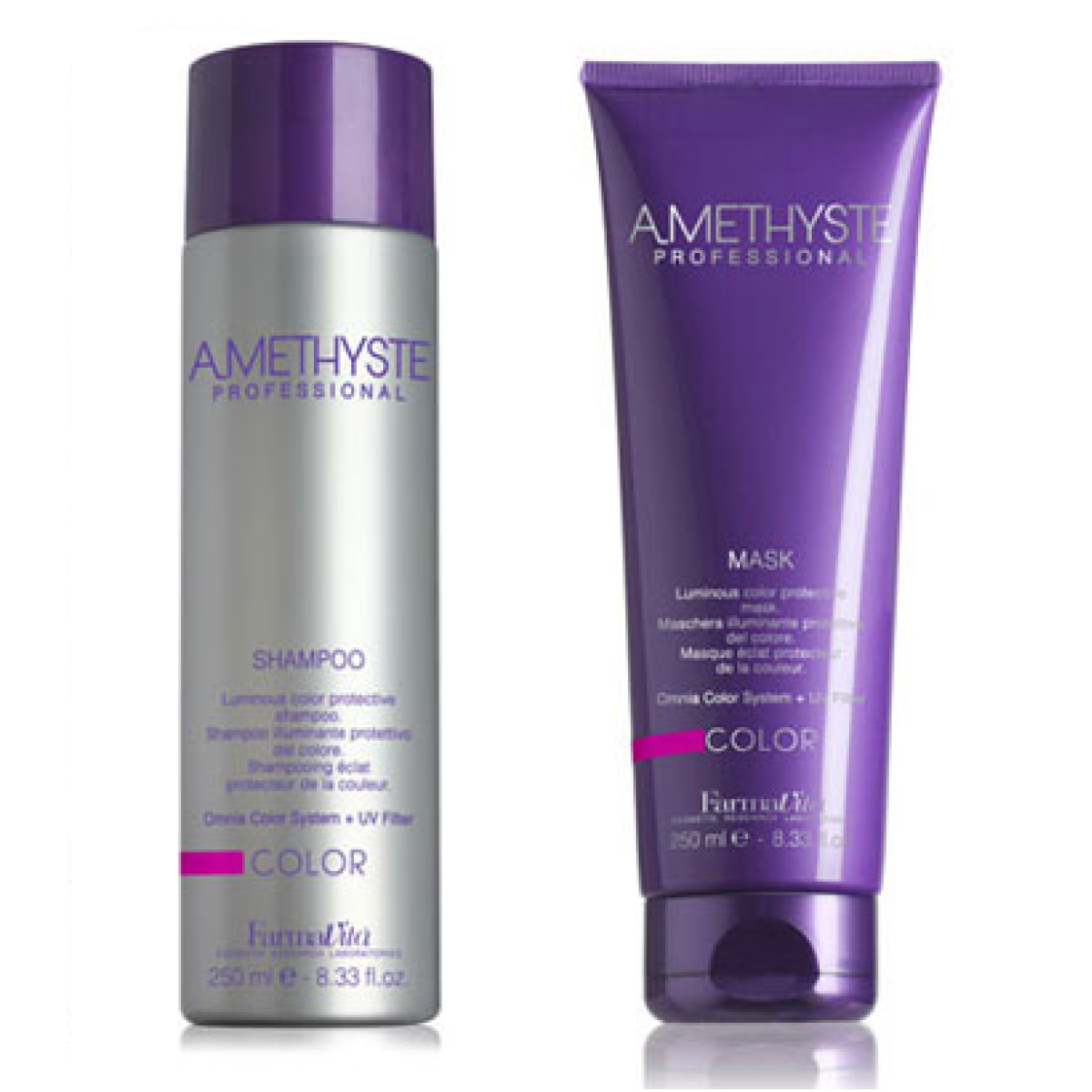 Комплект маска и шампоан за боядисана коса FarmaVita Amethyste Color 2x250ml Комплект маска и шампоан за боядисана коса FarmaVita Amethyste Color 2x250ml